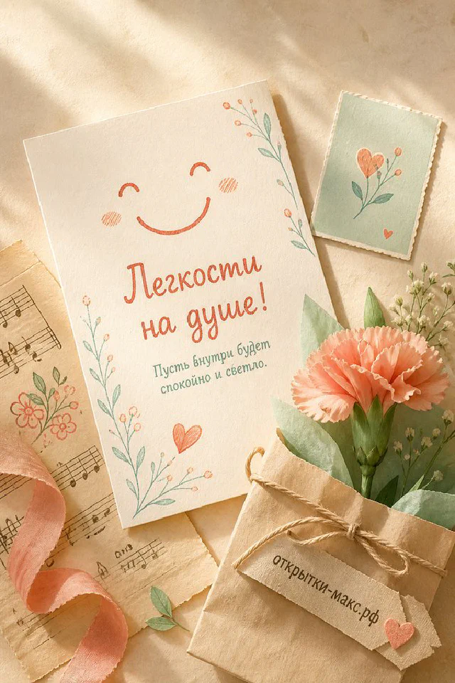 Малиновка на ветке сакуры, чашка с котиком на подставке и розовые цветы — вариант 2