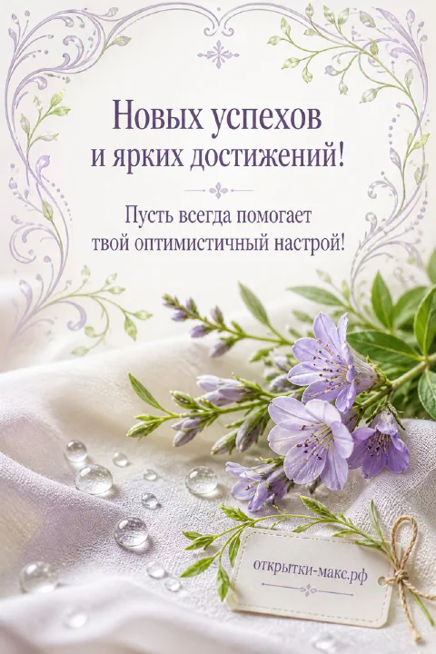 Маленький смешной рисунок на карточке и светлый фон