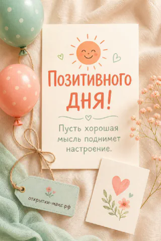 Маленький смешной рисунок на карточке и светлый фон