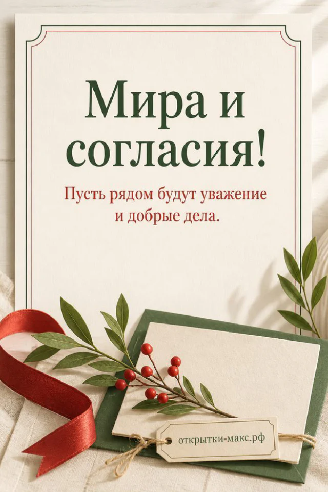 Белый голубь с веточкой на фоне фиолетовой сирени и лиловой атласной ленты — вариант 2