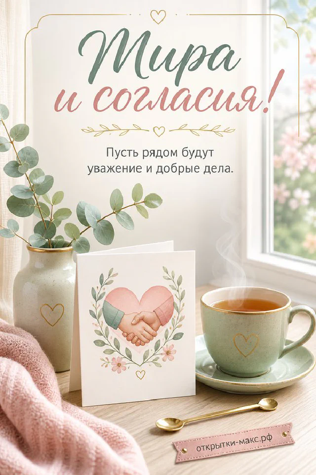 Белый голубь с веточкой на фоне фиолетовой сирени и лиловой атласной ленты — вариант 3