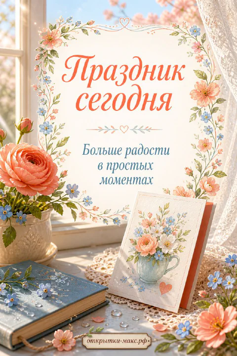 Букет ранункулюса и незабудок в вазе у окна рядом с книгой и кружевом