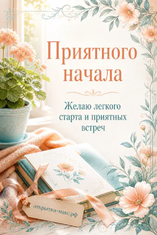 Розовая герань в горшке у окна рядом со стопкой книг с лентой и цветочной рамкой