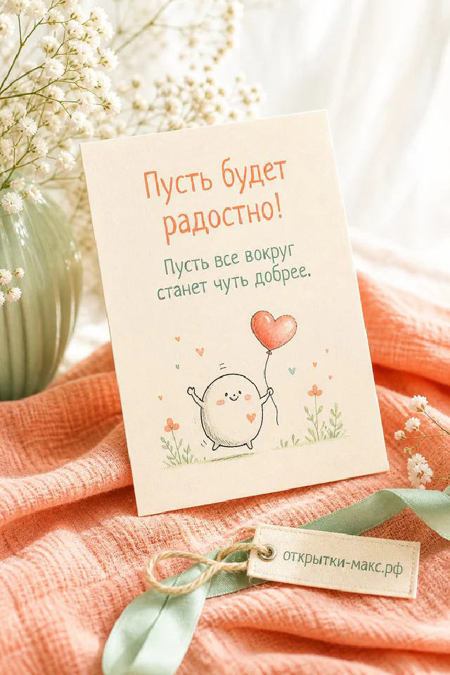 Милый ёжик в очках с кружкой кофе на открытке рядом с календарём и чашкой на подоконнике — вариант 3