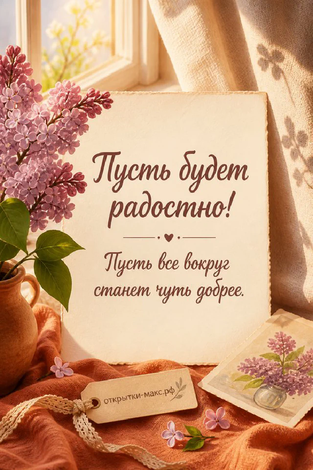 Милый ёжик в очках с кружкой кофе на открытке рядом с календарём и чашкой на подоконнике — вариант 5