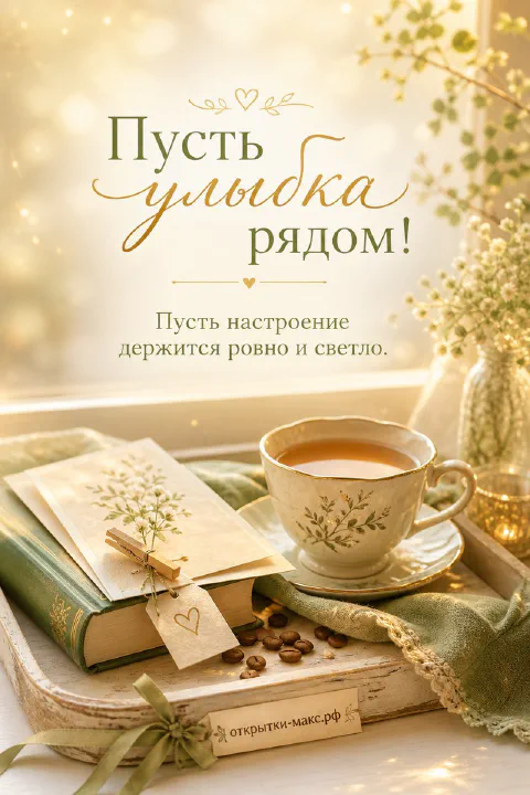 Фарфоровая чашка чая с цветочным узором на книге с кофейными зёрнами в золотом боке