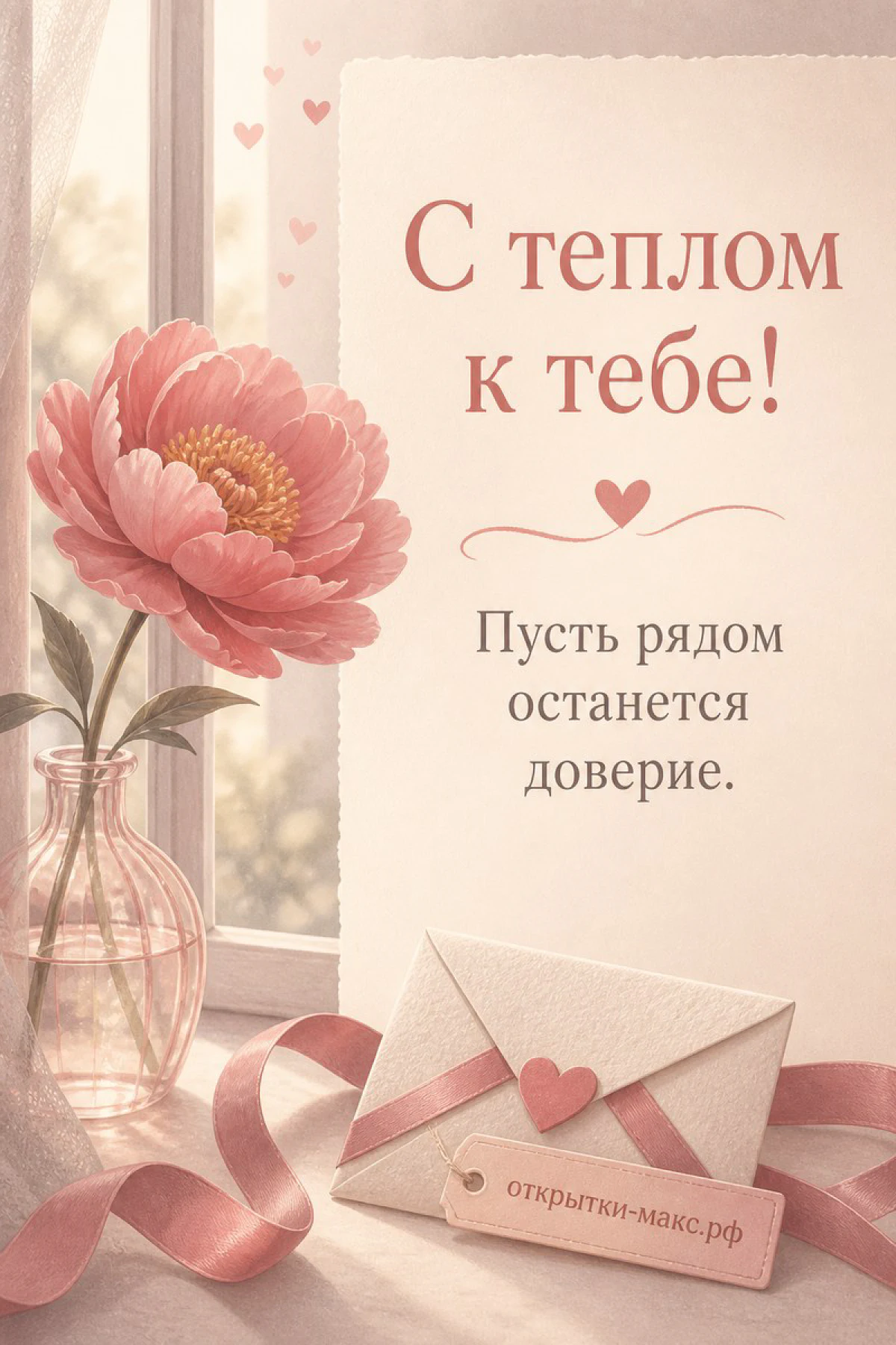 Солнечные блики, цветная лента и чистое поле для текста