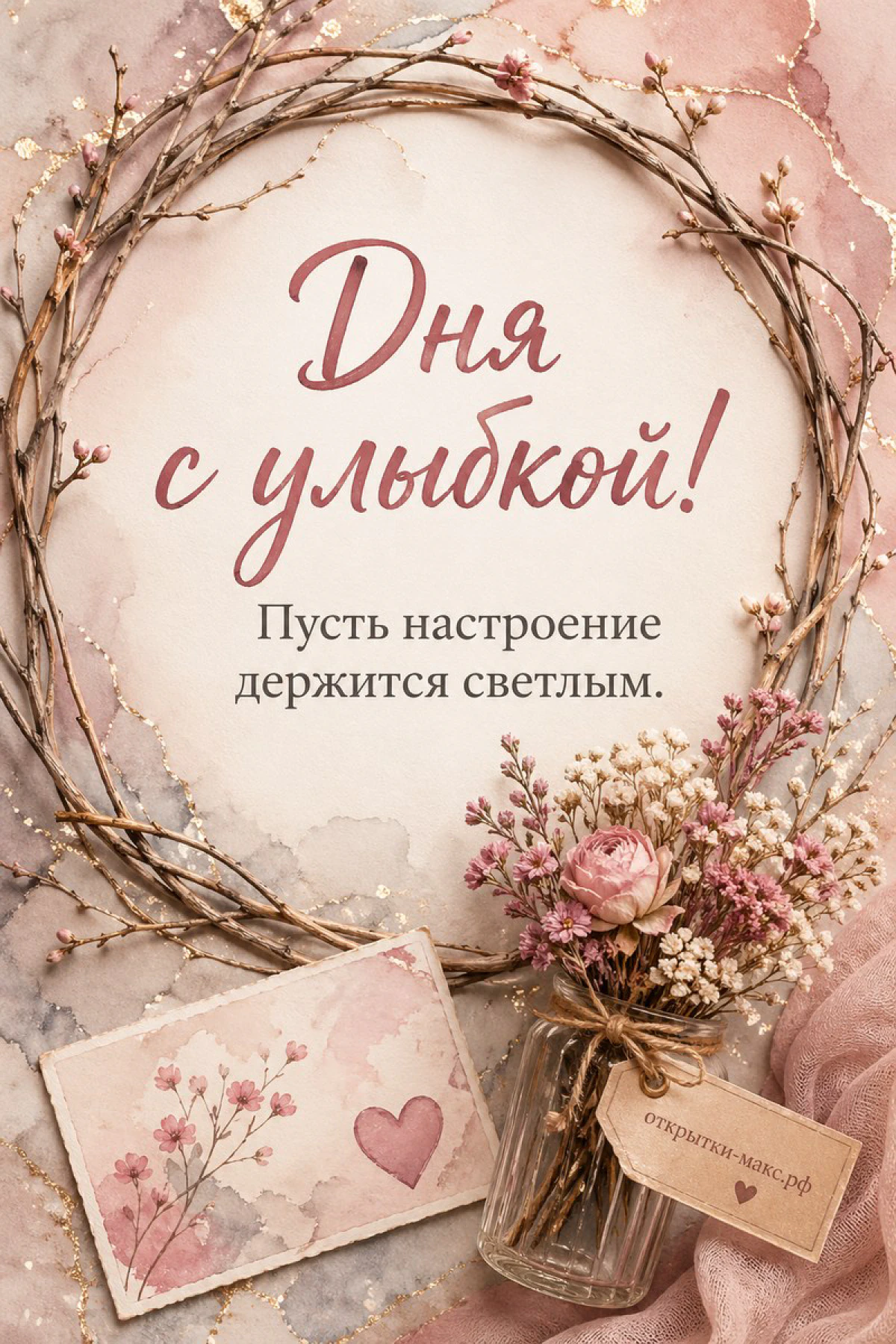 Солнечные блики, цветная лента и чистое поле для текста