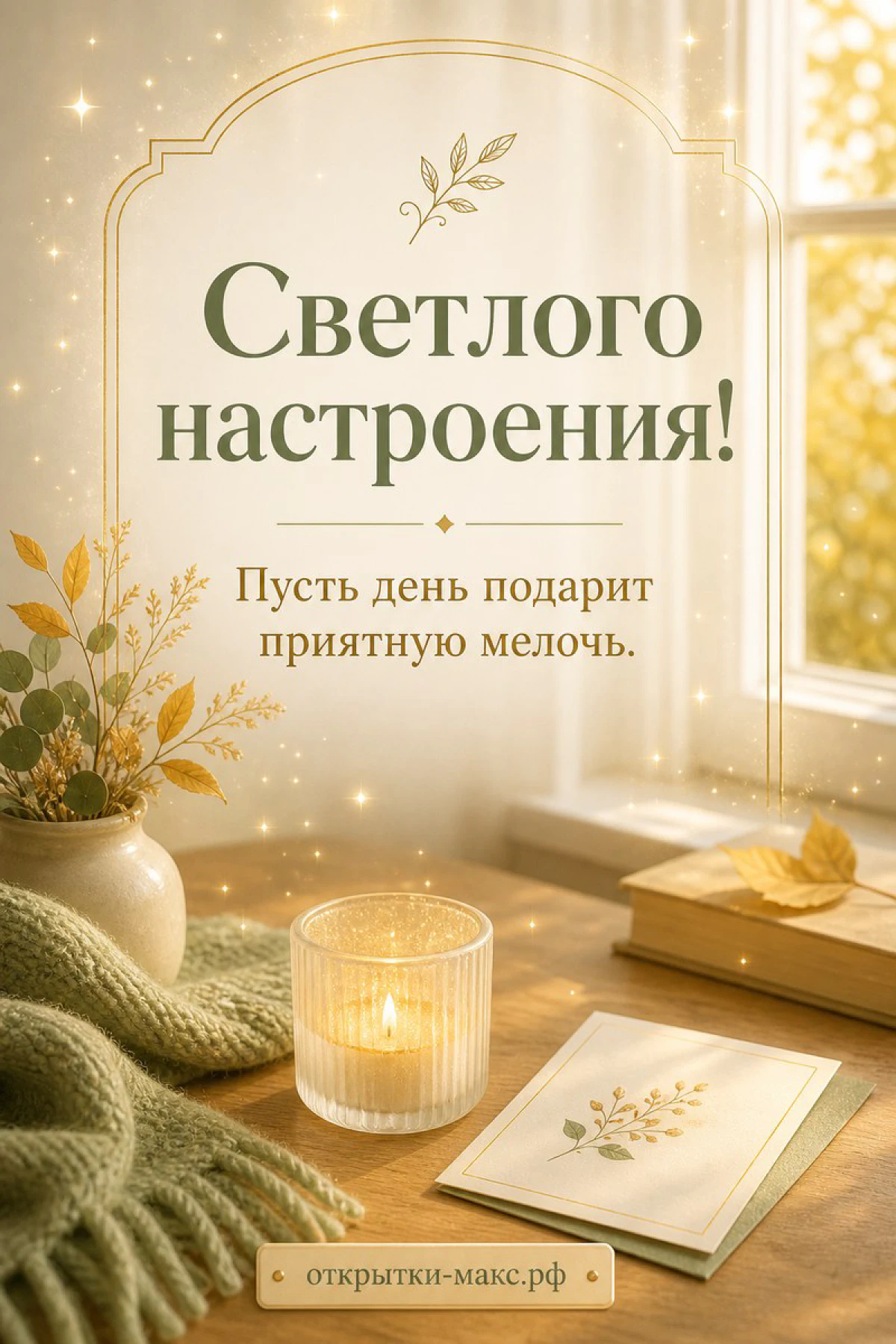 Солнечные блики, цветная лента и чистое поле для текста