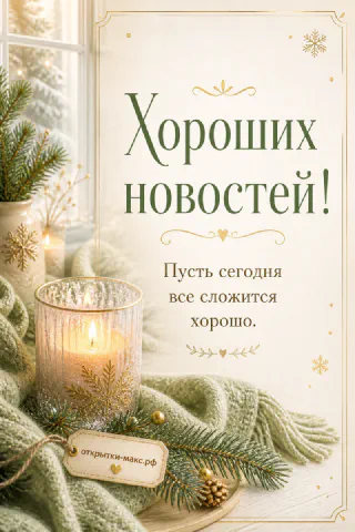 Свеча в стеклянном стакане и еловые ветки с шишками у окна со снежинками зимой