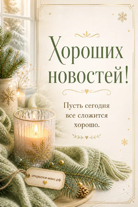 Свеча в стеклянном стакане и еловые ветки с шишками у окна со снежинками зимой