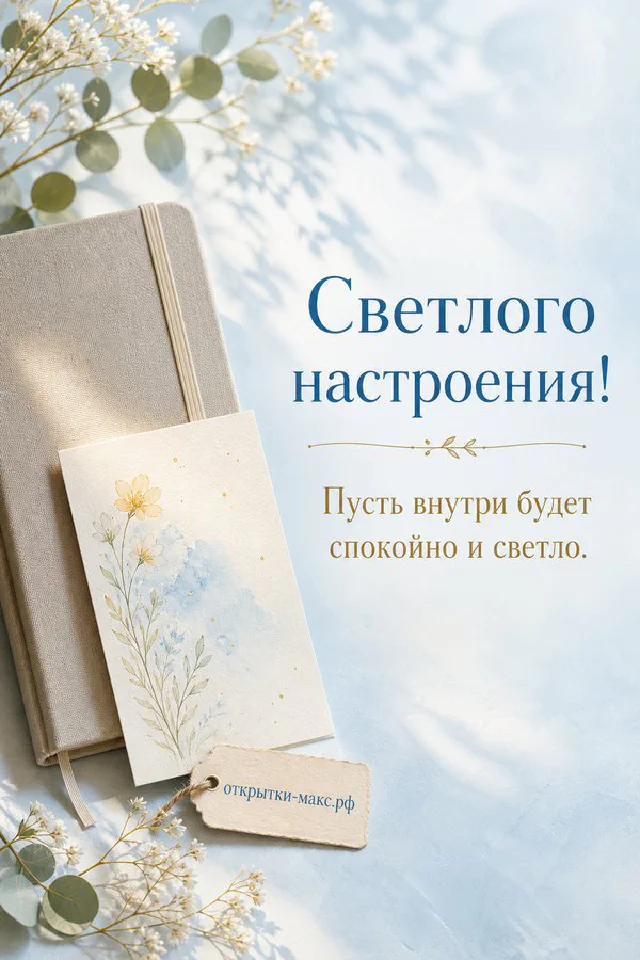 Лиловая мраморная чашка кофе с золотой ручкой рядом с лавандой и макаруном с надписью Светлого настроения — вариант 3