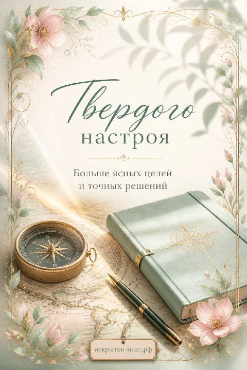 Теплый столик, ягоды, цветок и открытка для настроения