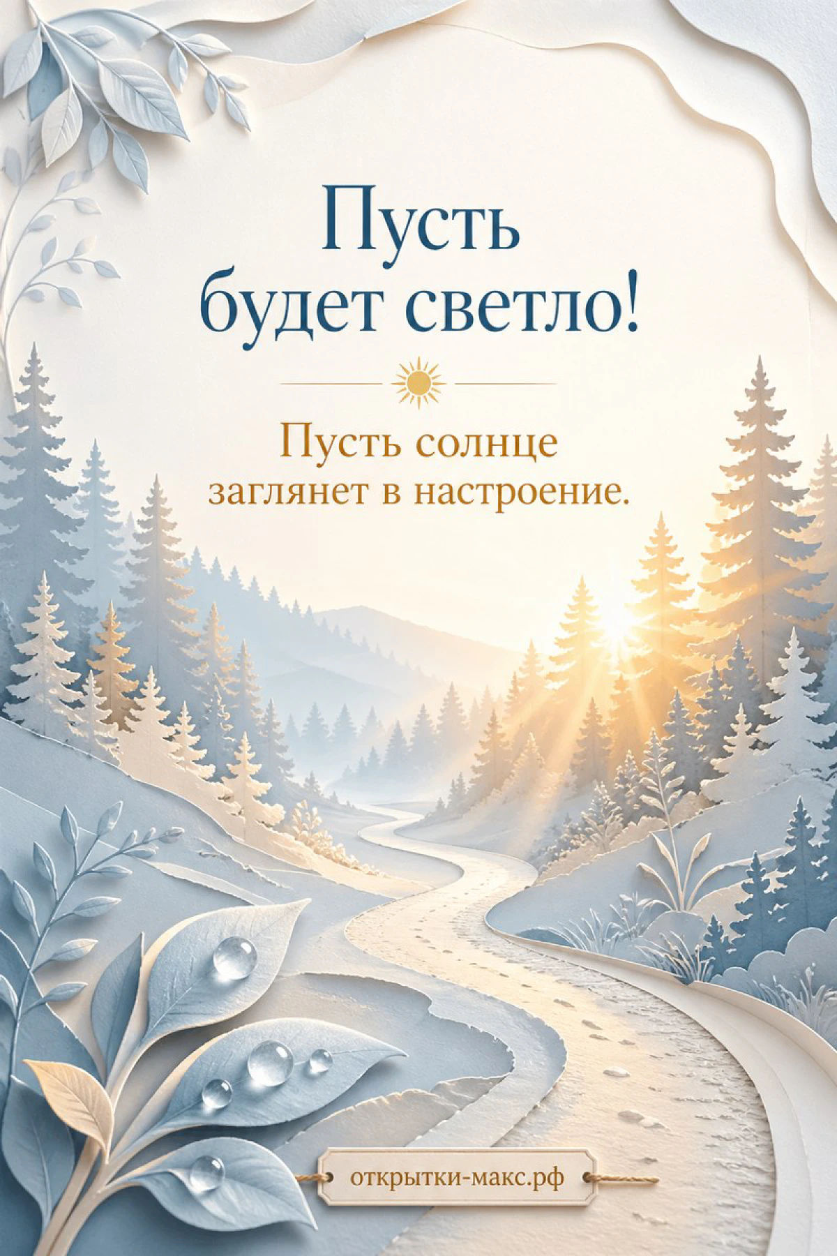 Теплый столик, ягоды, цветок и открытка для настроения