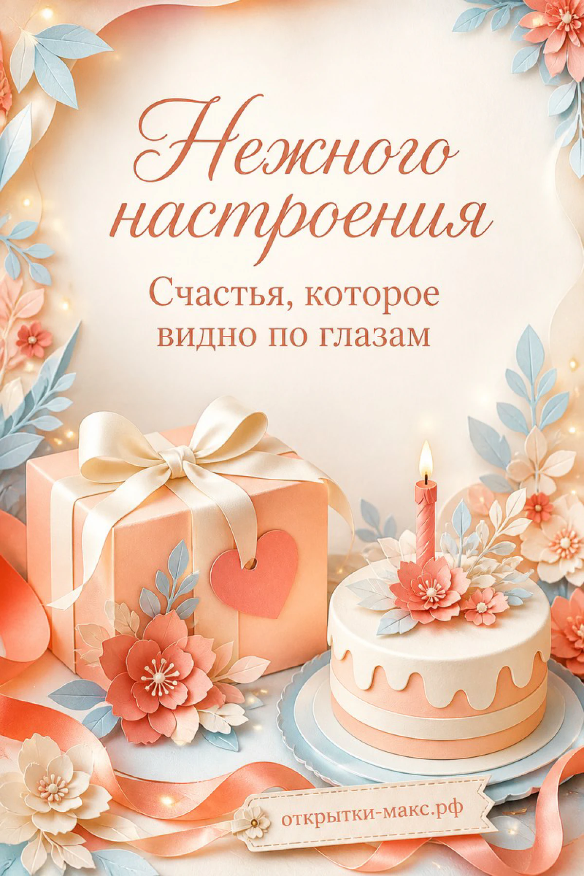Забавная чашка с улыбкой, печенье и аккуратная открытка