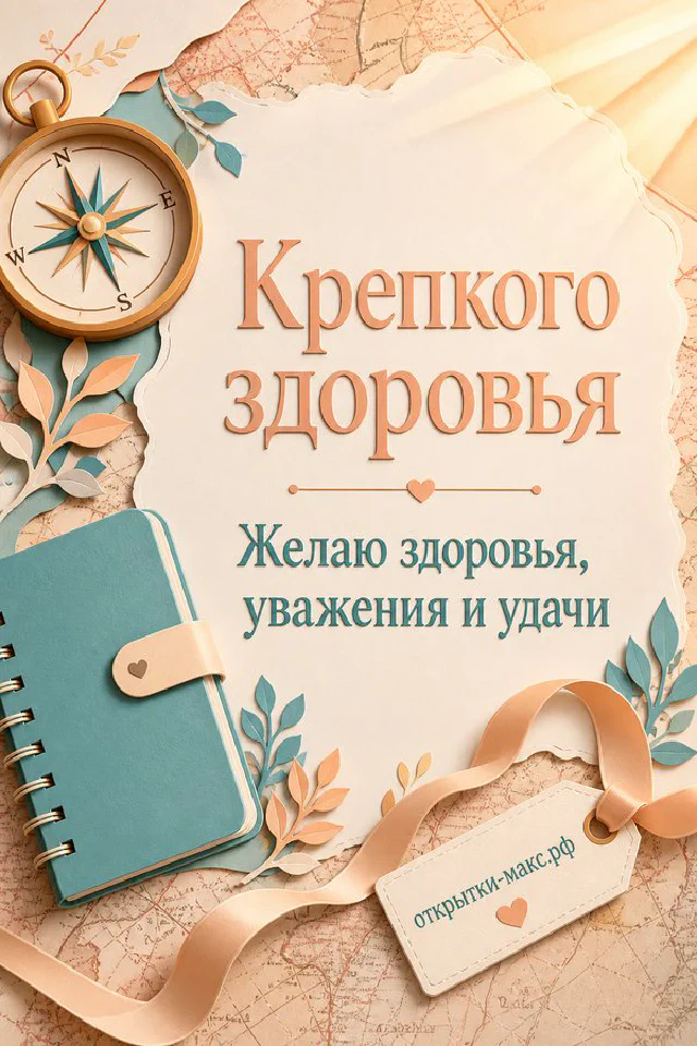 Золотой компас рядом с голубой книгой в золотой ленте и бумажными оригами на светло-голубом фоне — вариант 2