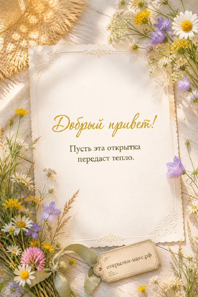 Терракотовый конверт с запиской и розой на персиковом фоне с сухоцветами — вариант 3