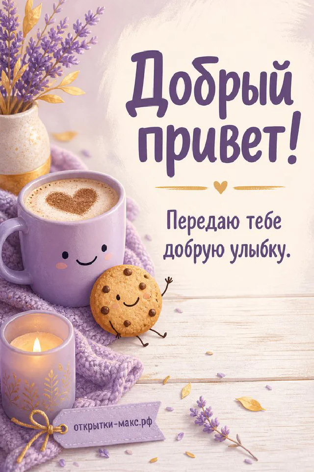 Крафтовый пакет с белыми крокусами и синими мускари рядом с конвертом на голубом фоне — вариант 2