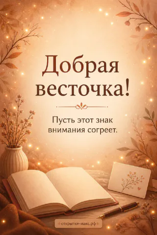 Открытая книга с пером и огоньками гирлянды на янтарном фоне с осенними ветками