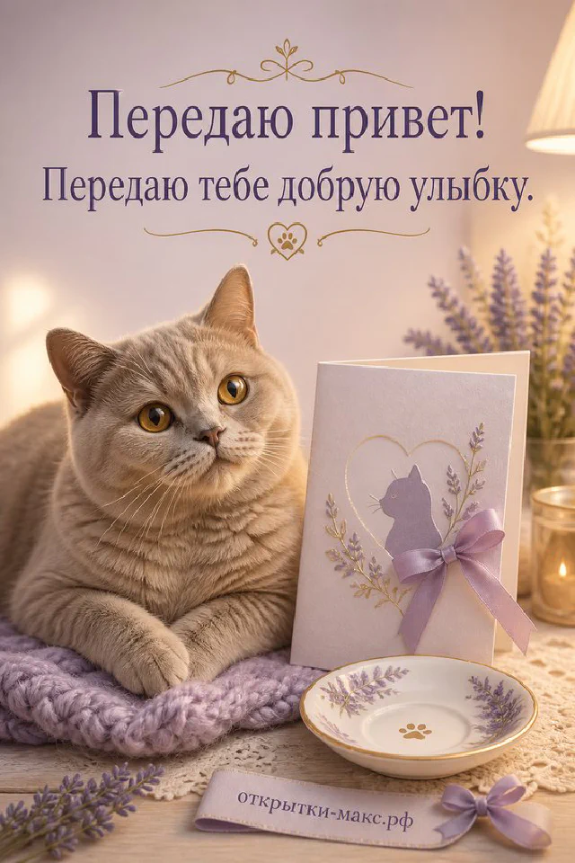 Терракотовый конверт с белым цветком и золотой лентой на рассветном небе — вариант 2