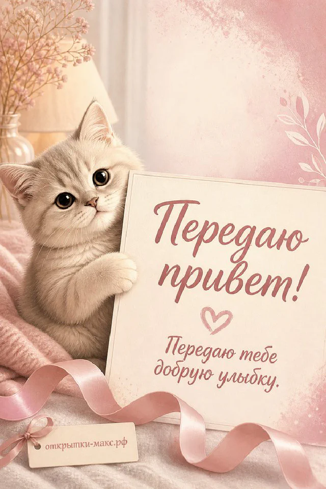 Терракотовый конверт с белым цветком и золотой лентой на рассветном небе — вариант 6