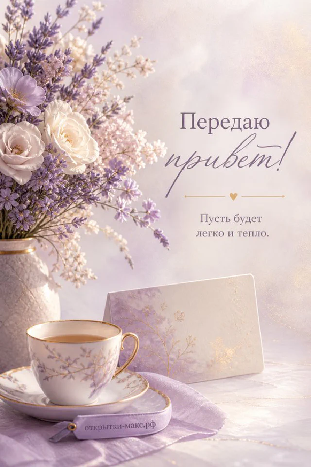 Кружка-котик с кофе и записка на подоконнике, горшок с эвкалиптом на фоне окна — вариант 5