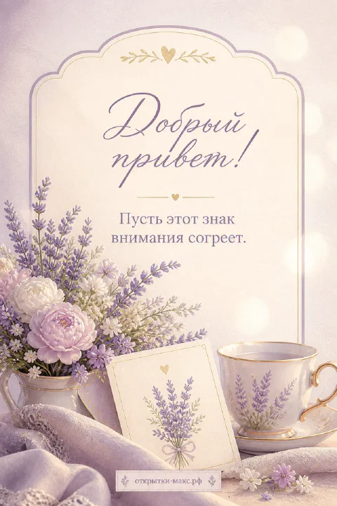Телефон с добрым сообщением, бумажная карточка и мягкий свет