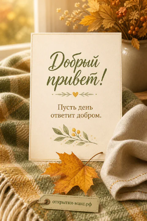 Телефон с добрым сообщением, бумажная карточка и мягкий свет
