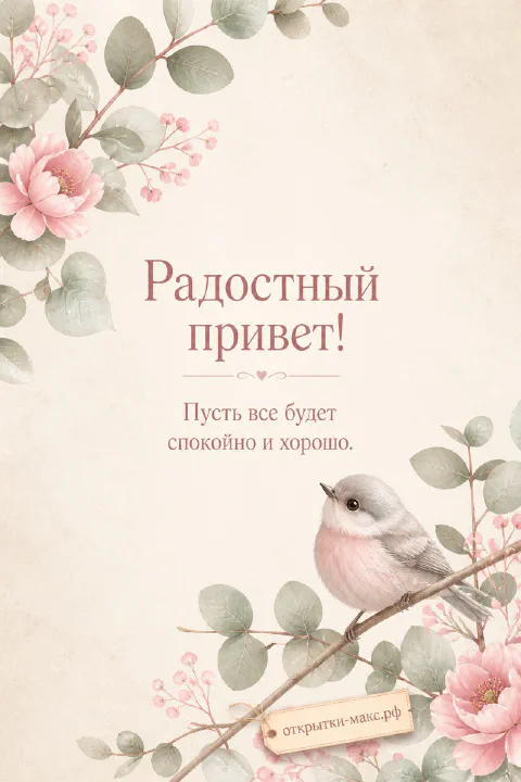 Телефон с добрым сообщением, бумажная карточка и мягкий свет