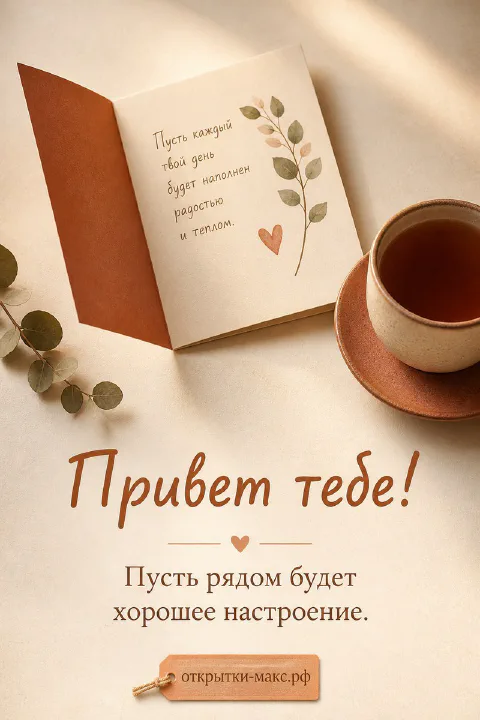 Телефон с добрым сообщением, бумажная карточка и мягкий свет