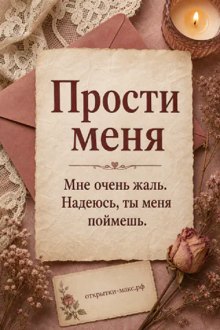 Чашка чая, маленькая записка и очень сдержанная теплая композиция