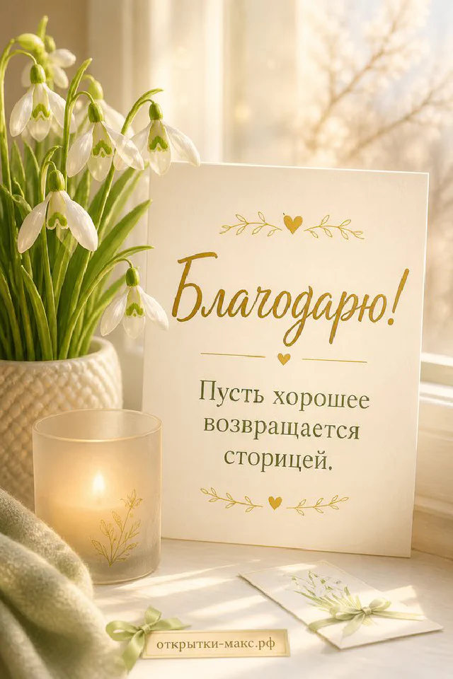 Пышный букет белых ромашек с розовой лентой и конверт с веточкой на розовом фоне — вариант 3