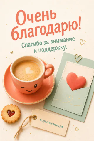 Букет цветов, маленькая открытка с благодарностью и мягкий свет