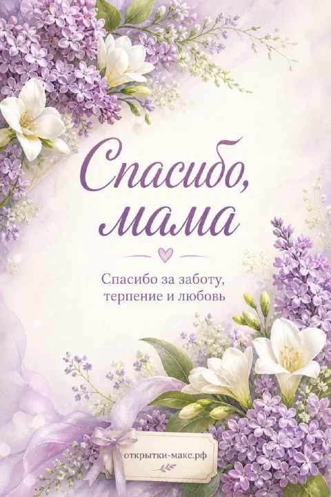 Чашка чая, цветок и аккуратная открытка со словом спасибо