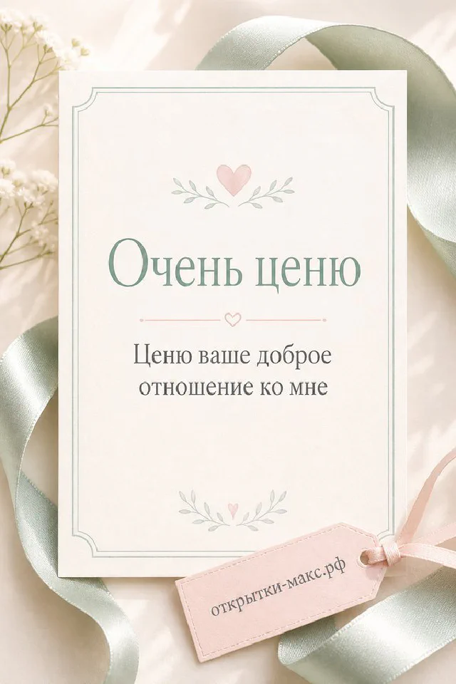 Акварельная открытка с розовым пионом на мятном конверте и золотой рамкой на белом фоне — вариант 2