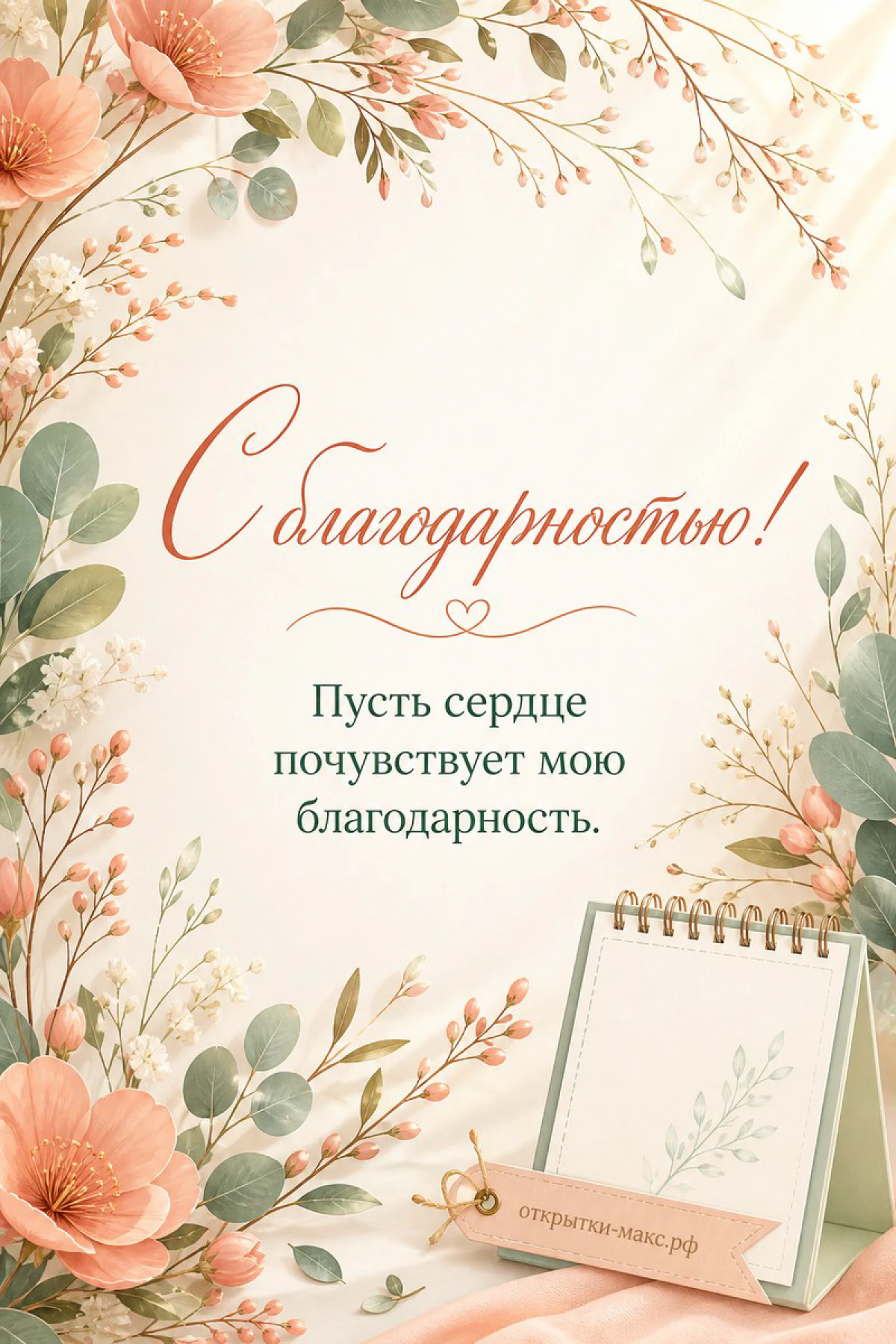 Подарочная лента, конверт и чистая карточка на столе