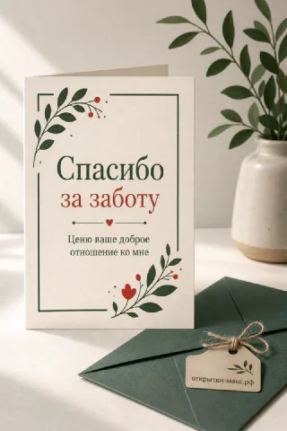 Подарочная лента, конверт и чистая карточка на столе