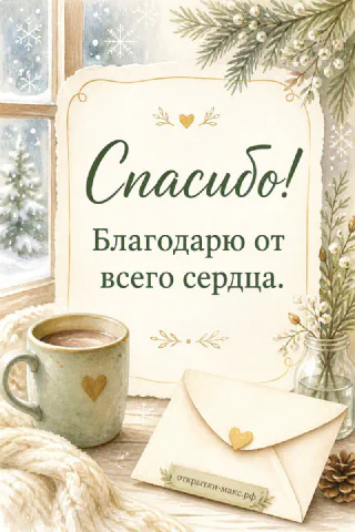 Теплая бумажная открытка рядом с букетом и ленточкой