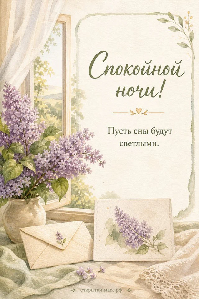 Акварельная карточка с зимним домиком и кружка кофе с пледом у заснеженного окна — вариант 2