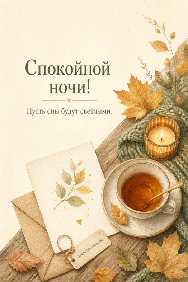 Акварельная карточка с зимним домиком и кружка кофе с пледом у заснеженного окна — вариант 6