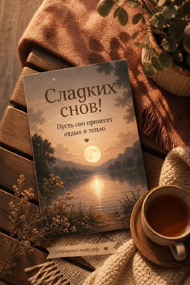 Маленький котёнок спит внутри зелёной кружки с сердечком на розовом пледе рядом с вазой с сухоцветами — вариант 2