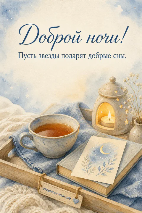 Маленький конверт, цветок и спокойный фон для теплого пожелания