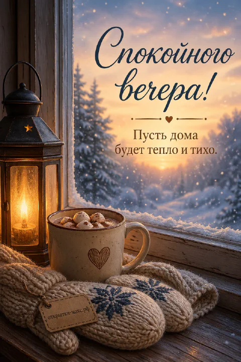 Маленький конверт, цветок и спокойный фон для теплого пожелания