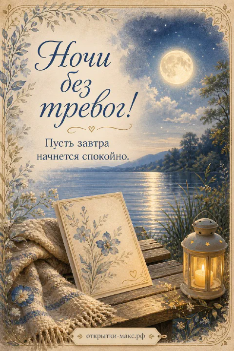 Мягкий плед, книга на тумбочке и маленький ночник