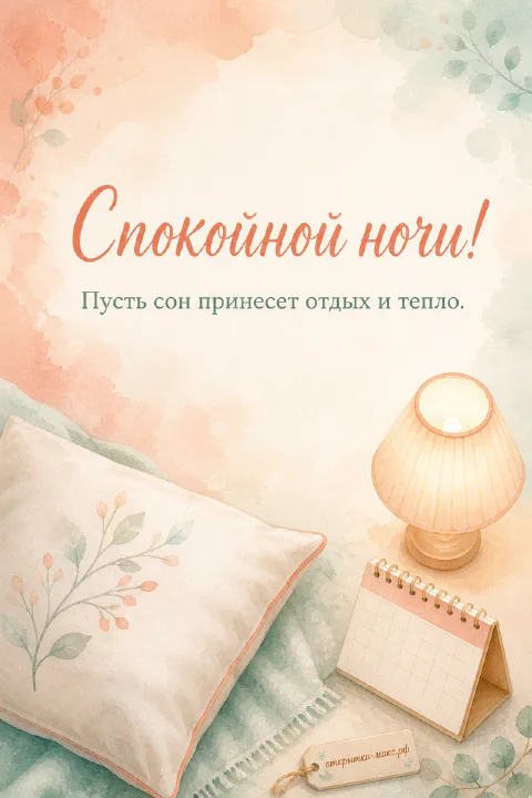Ночное окно с луной, чашка травяного чая и аккуратная открытка