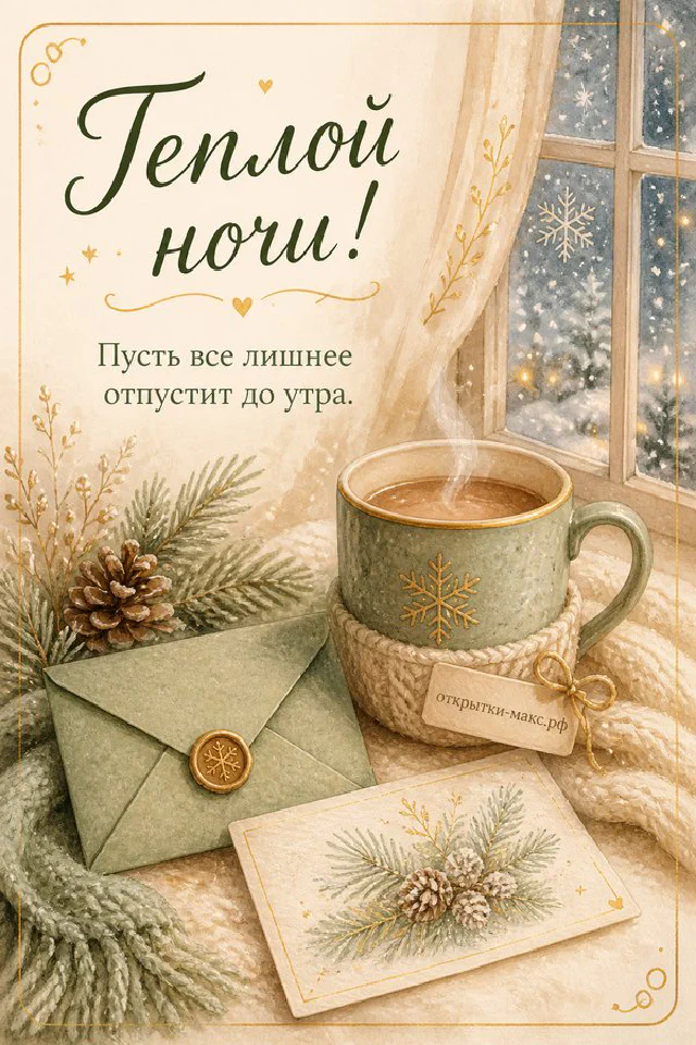 Стеклянная банка с розовыми полевыми цветами и ромашками на льняной ткани с надписью Тёплой ночи — вариант 6