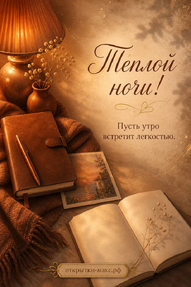 Букет сирени в вазе у открытого окна с видом на зелёный весенний сад и карточкой с сердечком — вариант 3