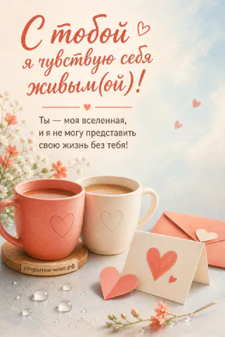 Сердце из бумаги, свеча и открытка на светлой ткани