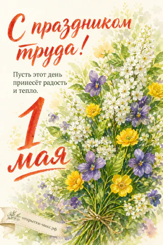 1 мая — первомайский букет и весеннее настроение