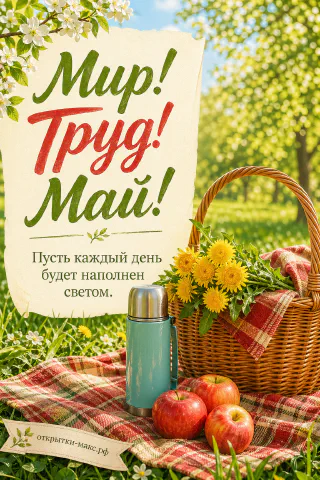 1 мая — пикник в парке, весенний день